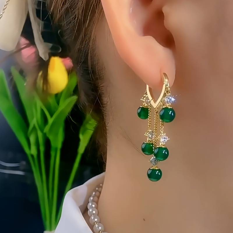 orecchini di smeraldo