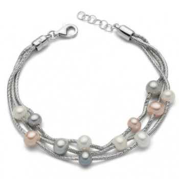 Miluna Bracciale con Perle Multicolore in argento PBR2834