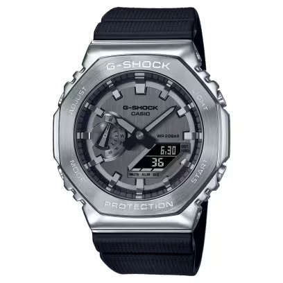 Orologio Casio G-Shock GM-2100-1AER acciaio quadrante nero